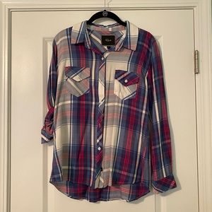 Rails button down long sleeve shirt